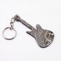 3" Handmade Custom Hand Forged Damascus Steel keychain GUITAR