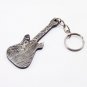 3" Handmade Custom Hand Forged Damascus Steel keychain GUITAR