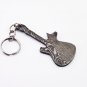 3" Handmade Custom Hand Forged Damascus Steel keychain GUITAR