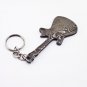 3" Handmade Custom Hand Forged Damascus Steel keychain GUITAR