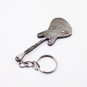 3" Handmade Custom Hand Forged Damascus Steel keychain GUITAR