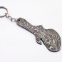 3" Handmade Custom Hand Forged Damascus Steel keychain GUITAR