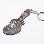 3" Handmade Custom Hand Forged Damascus Steel keychain GUITAR