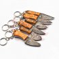 3.5" Collectible Hand Forged Damascus keychain beautiful keychain knife Lot of Six