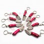 3.5" Collectible Hand Forged Damascus keychain beautiful keychain knife with Leather Cover 950