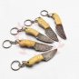 3.5" Collectible Hand Forged Damascus keychain beautiful keychain knife Lot of Five