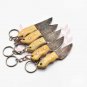 3.5" Collectible Hand Forged Damascus keychain beautiful keychain knife Lot of Five