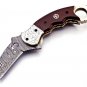 Handmade Damascus Folding Pocket knife Karambit Knife Hunting knife B-161