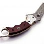 Handmade Damascus Folding Pocket knife Karambit Knife Hunting knife B-161