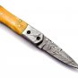 Hunting knife with knife sharpener Damascus Steel Handle Camel Bone with leather Sheath 909