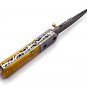 Hunting knife with knife sharpener Damascus Steel Handle Camel Bone with leather Sheath 909