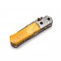 Hunting knife with knife sharpener Damascus Steel Handle Camel Bone with leather Sheath 909