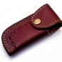 Hunting knife with knife sharpener Damascus Steel Handle Camel Bone with leather Sheath 909