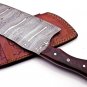Handmade Damascus Steel trusted butcher knife Cleaver Chopp Heavy Duty Damascus With Leather Sheath
