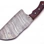 Handmade Damascus Steel trusted butcher knife Cleaver Chopp Heavy Duty Damascus With Leather Sheath