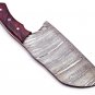 Handmade Damascus Steel trusted butcher knife Cleaver Chopp Heavy Duty Damascus With Leather Sheath