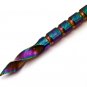 6.5" Custom Handmade Damascus Steel Hunting Tri Dagger Hand Forged Twisted Pattern