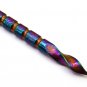 6.5" Custom Handmade Damascus Steel Hunting Tri Dagger Hand Forged Twisted Pattern