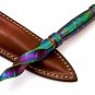 6.5" Custom Handmade Damascus Steel Hunting Tri Dagger 144