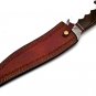 16.25" Coustom handmade Forged Damascus Steel Hunting knife Steel Handle Walnut Wood