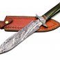 15" Custom handmade Forged Damascus Steel Hunting knife Dagger knife Handmade Damascus Steel Handle