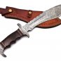 15.75" Coustom handmade Forged Damascus Steel Hunting knife 100% Handmade Damascus Steel Handle