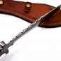 15.75" Coustom handmade Forged Damascus Steel Hunting knife 100% Handmade Damascus Steel Handle