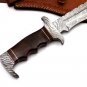 15.75" Coustom handmade Forged Damascus Steel Hunting knife 100% Handmade Damascus Steel Handle