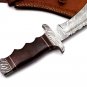 15.75" Coustom handmade Forged Damascus Steel Hunting knife 100% Handmade Damascus Steel Handle