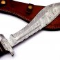 15.75" Coustom handmade Forged Damascus Steel Hunting knife 100% Handmade Damascus Steel Handle