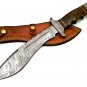 15.75" Coustom handmade Forged Damascus Steel Hunting knife 100% Handmade Damascus Steel Handle