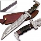 17.25" Coustom handmade Forged Damascus Steel Hunting knife 100% Handmade Damascus Steel Handle