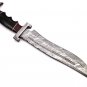 17.25" Coustom handmade Forged Damascus Steel Hunting knife 100% Handmade Damascus Steel Handle
