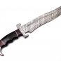 17.25" Coustom handmade Forged Damascus Steel Hunting knife 100% Handmade Damascus Steel Handle