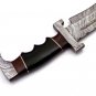 17.25" Coustom handmade Forged Damascus Steel Hunting knife 100% Handmade Damascus Steel Handle