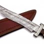 17.25" Coustom handmade Forged Damascus Steel Hunting knife 100% Handmade Damascus Steel Handle
