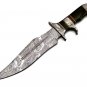 15" Coustom handmade Forged Damascus Steel Hunting knife 100% Handmade Damascus Steel Handle