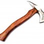 17.5" Custom Hand Made Forged Carbon Steel Hunting Axe Fixed Blade with Beautiful Design