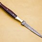 Custom Hand Made Forged Hunter Knife Damascus Steel Boot Throwing Dagger Hunting Knife Bone and