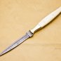 Custom Hand Made Forged Hunter Knife Damascus Steel Boot Throwing Dagger Hunting Knife Bone and