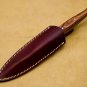 Custom Hand Made Forged Hunter Knife Damascus Steel Boot Throwing Dagger Hunting Knife Bone and