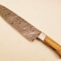 Damascus Chef Knife Vintage Knife Forged Steel Knife Perfect Gift Handcrafted Kitchen