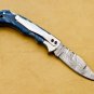 Groomsmen Damascus Folding Knife, Pocket Knife for Men - 6.5'' Made of Authentic Damascus Steel,