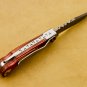 Damascus Steel Folding Pocket Knife Handmade Knife for Men Blade