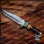 Dragon Knife 12â³ Long 7 âBlade â 13oz Damascus steel Fixed Blade Hunting Knife Hand Made