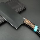 Black Panther 12 Inches Long 7 Inches Blade 18 Ounce 440c stainless steel Black Chef Cleaver Knife