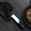 Panda Cleaver Knife 12 Inches Long 7 Inches Blade 16.5 stainless steel Black Coated Chef Knife