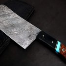 DS Black Panther Damascus Chef Cleaver Blade Knife Chopper Knife World Class Knives