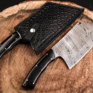 DS Black Panther Damascus Chef Cleaver Blade Knife World Class Knives