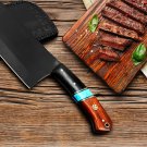 African Buffalo 12 Inches Long 7 Inches Blade 16.5 Ounce 440c stainless steel Black Coated Chef